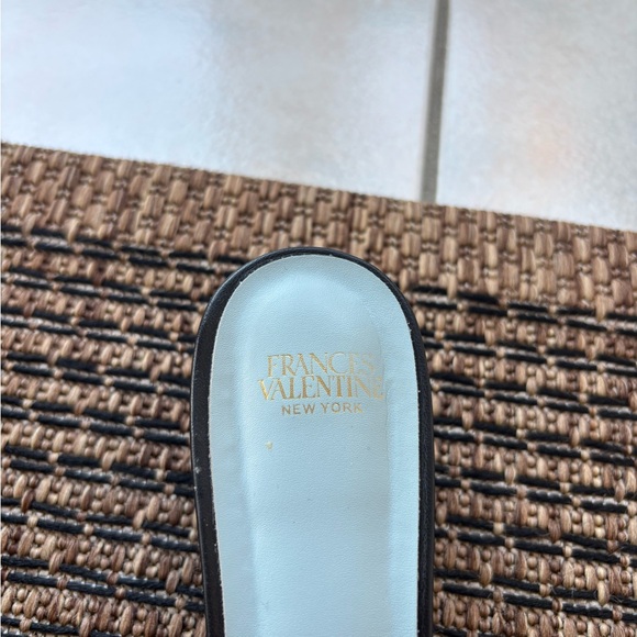 Frances Valentine Raffia Mesh Slide - Picture 2 of 4